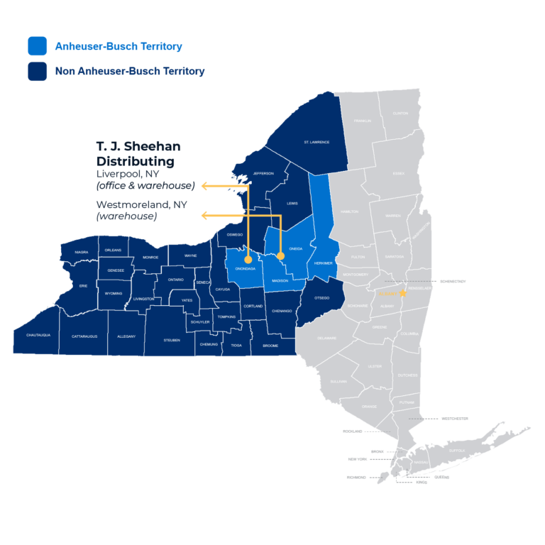 Map of TJ Sheehan territories