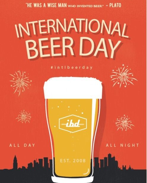 International Beer Day is a global celebration of beer, taking place in pubs, breweries, and backyards all over the world. It’s a day for beer lovers everywhere to raise a toast to our brewers and bartenders and rejoice in the greatness of beer! 🍻

#IntlBeerDay