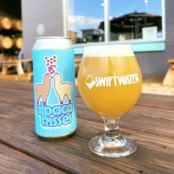 Swiftwater's Alpaca Kisses is a hazy, fruity IPA with Sultana, Tonatiuh, and Centennial hops.

With notes of blueberry and fruit loops, this beer is the perfect way to celebrate #alpacaday 

@swiftwaterbeer